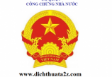 dịch công chứng tiếng hàn giá rẻ
